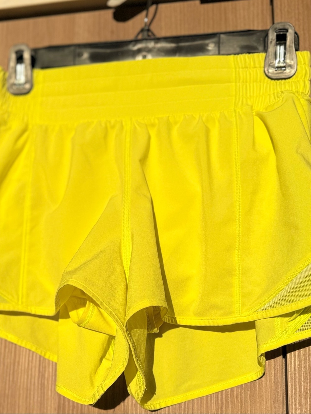 Lululemon bundle of 2 shorts size 6 like new. Yellow and pink animal print EUC - Picture 5 of 9